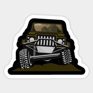 Off Road Adventure The Wilderness Culture By Crawling Van Sticker